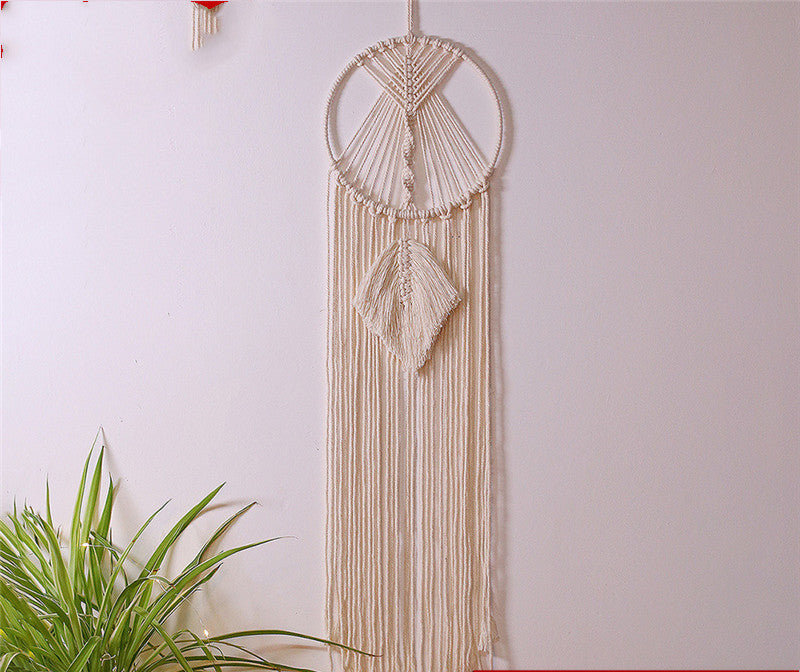 Bedroom Tapestry Photography Living Room Pure Cotton Three-dimensional Geometric Wall Hanging Plant Stand
