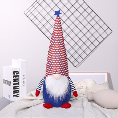 American Independence Day Large Flag Faceless Old Man Doll Decoration Decoration