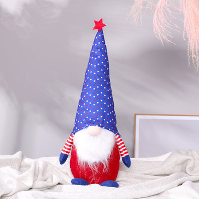 American Independence Day Large Flag Faceless Old Man Doll Decoration Decoration