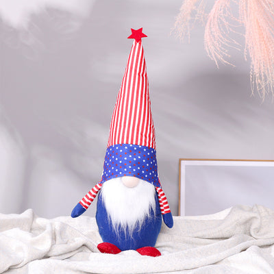 American Independence Day Large Flag Faceless Old Man Doll Decoration Decoration