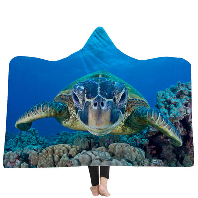 New Hooded Blanket Poncho Thicker Blanket Hooded Blanket Home