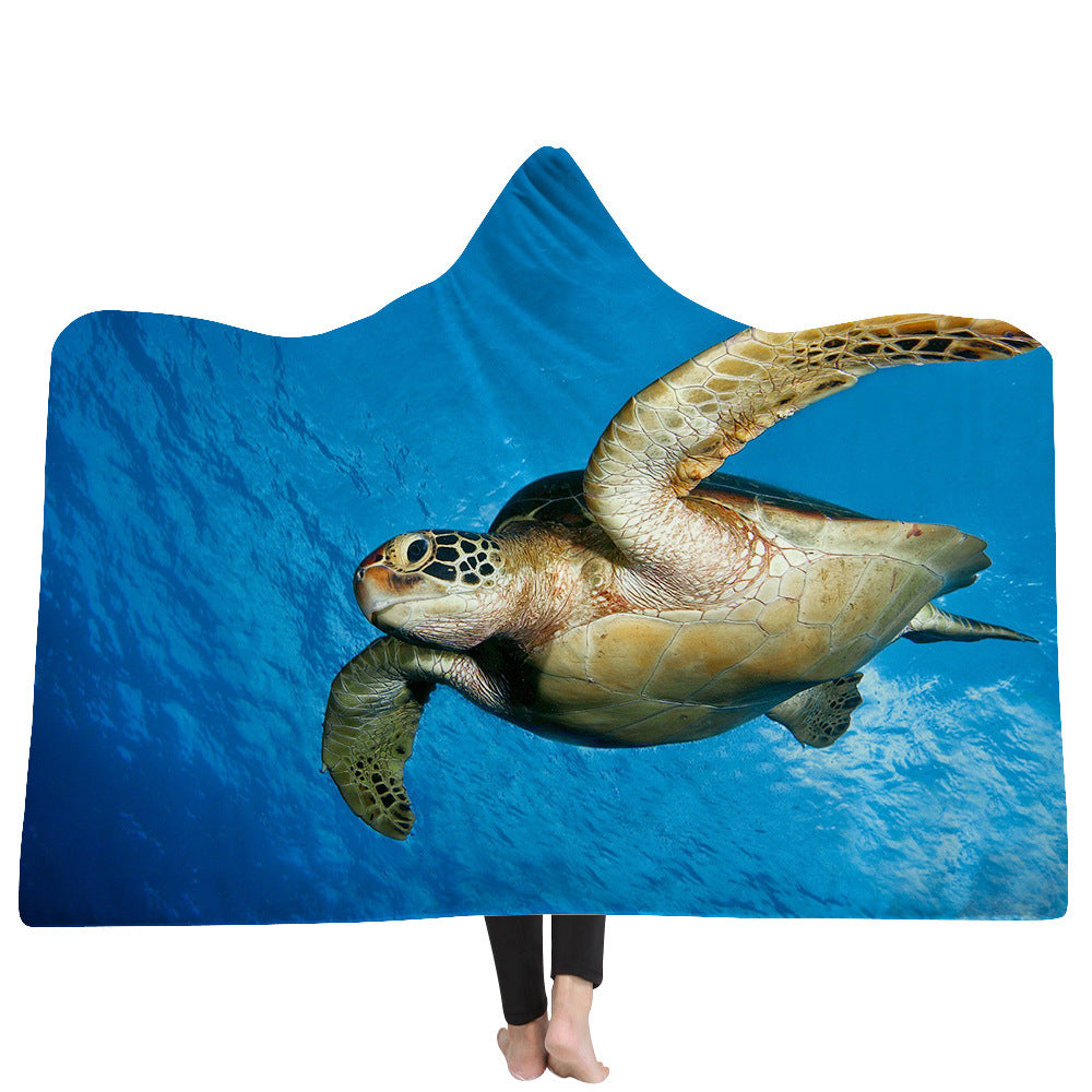 New Hooded Blanket Poncho Thicker Blanket Hooded Blanket Home