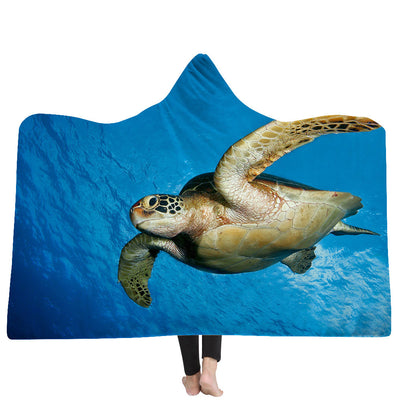 New Hooded Blanket Poncho Thicker Blanket Hooded Blanket Home