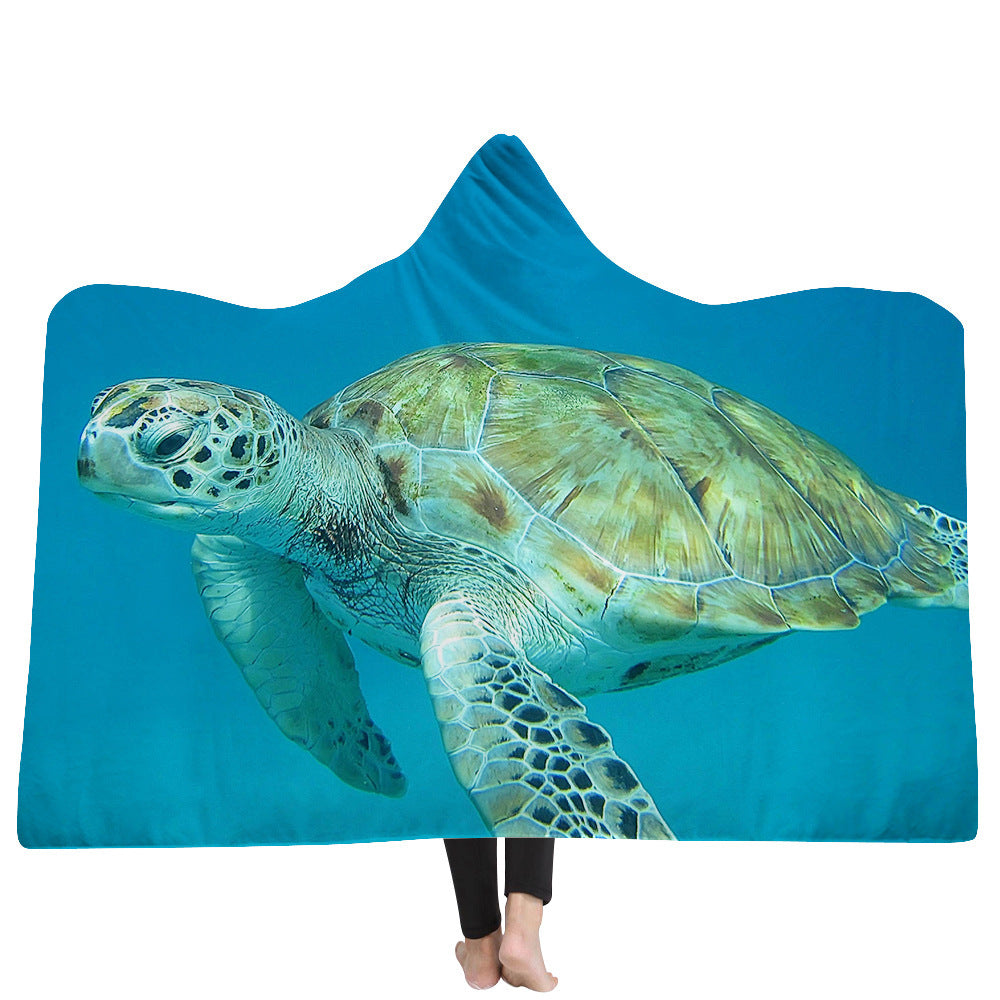 New Hooded Blanket Poncho Thicker Blanket Hooded Blanket Home