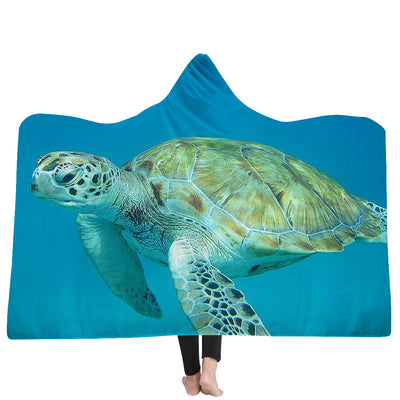 New Hooded Blanket Poncho Thicker Blanket Hooded Blanket Home