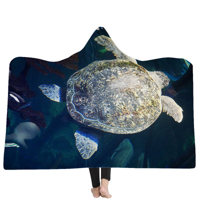 New Hooded Blanket Poncho Thicker Blanket Hooded Blanket Home
