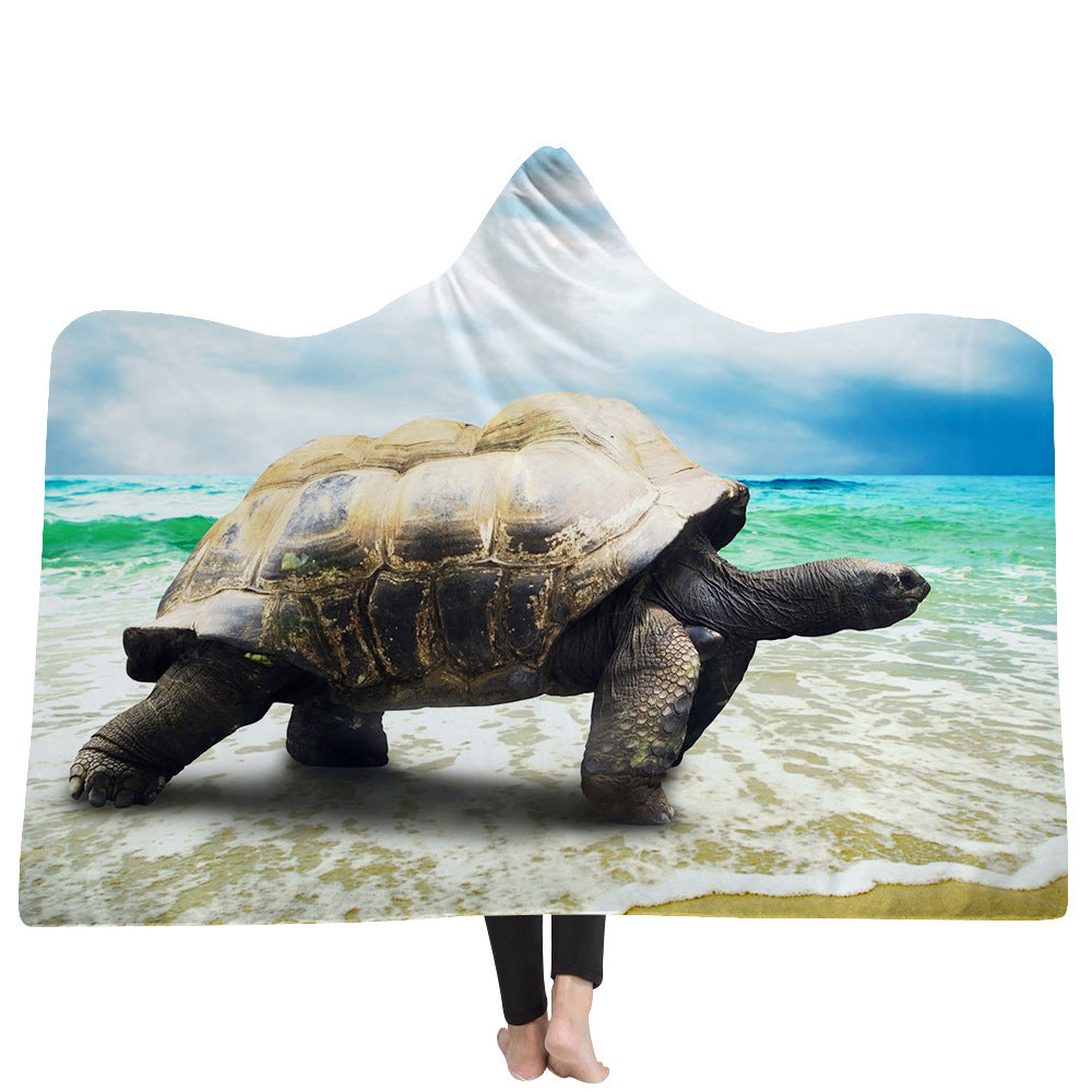 New Hooded Blanket Poncho Thicker Blanket Hooded Blanket Home