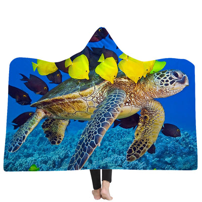New Hooded Blanket Poncho Thicker Blanket Hooded Blanket Home