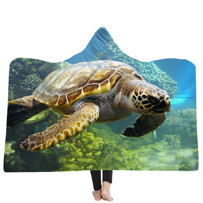 New Hooded Blanket Poncho Thicker Blanket Hooded Blanket Home