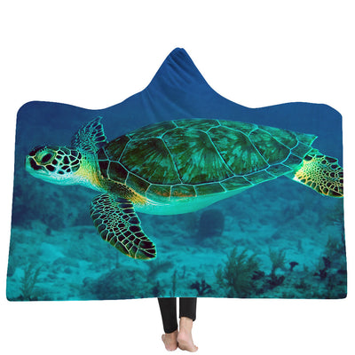 New Hooded Blanket Poncho Thicker Blanket Hooded Blanket Home