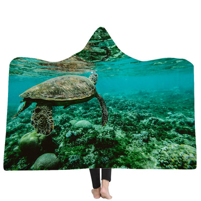 New Hooded Blanket Poncho Thicker Blanket Hooded Blanket Home