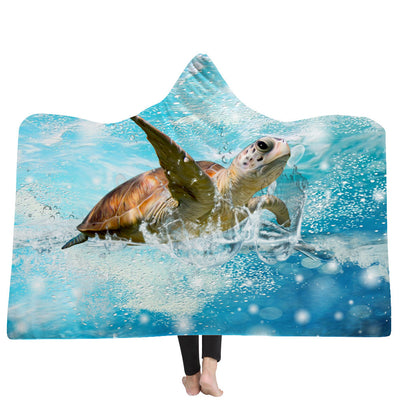 New Hooded Blanket Poncho Thicker Blanket Hooded Blanket Home