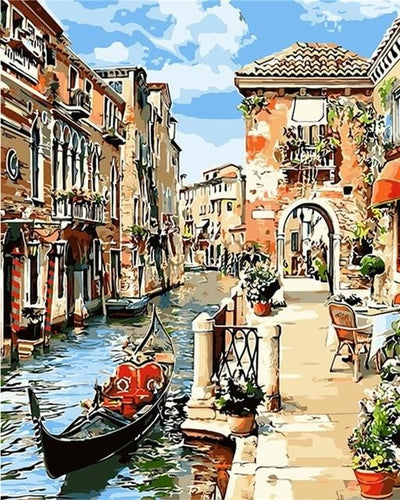 Adult Digital Oil Painting Frame, Picture Frame, Rural Landscape