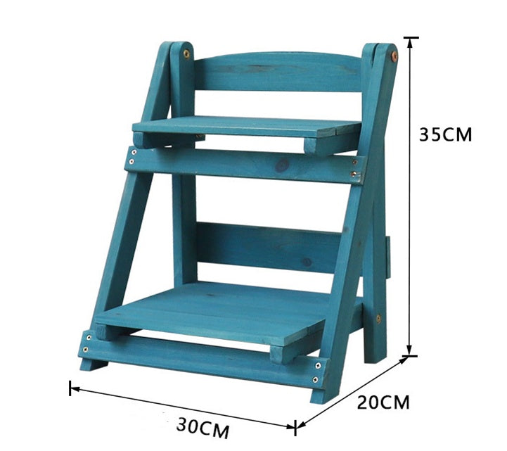 Shipping Solid Wood Desktop Flower Stand Office Window Sill Table Mini Storage Rack Combination Potted Plant Stand