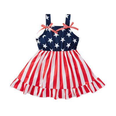 New Independence Day Sling Dress 4th Of July