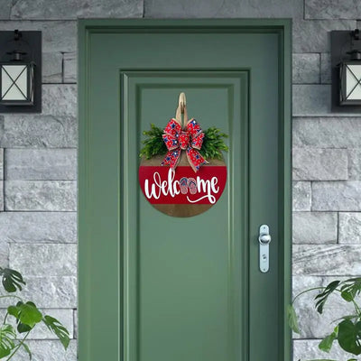 Independence Day Door Hanger Front Door Sign Decorative Tag Hanging Piece Pendant