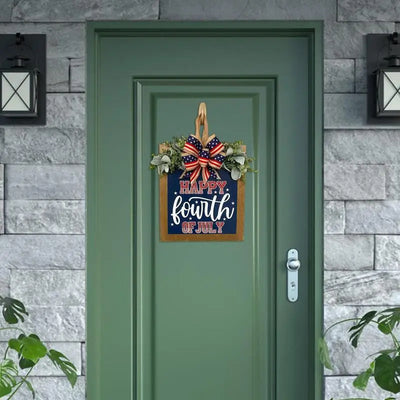 Independence Day Door Hanger Front Door Sign Decorative Tag Hanging Piece Pendant