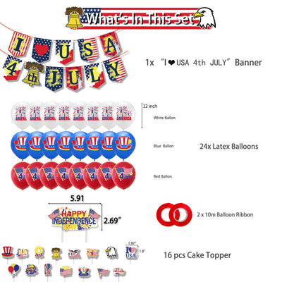 Independence Day Theme Party Decoration Supplies