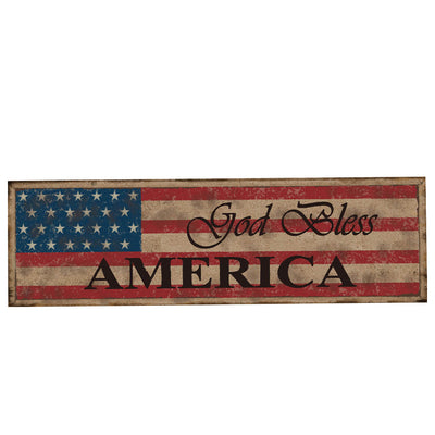 Independence Day English Letter Rectangle Wooden Craftwork