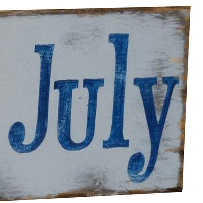 Independence Day English Letter Rectangle Wooden Craftwork