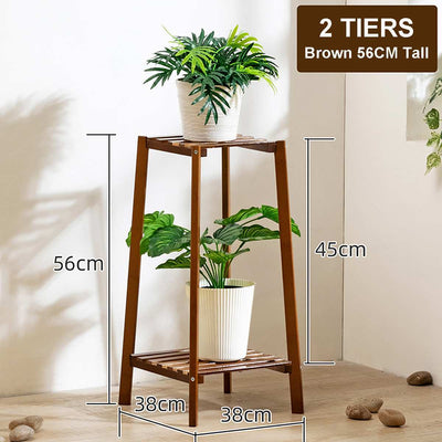 Flower Stand Wooden Balcony Nordic Shelf Potted Plant