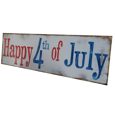 Independence Day English Letter Rectangle Wooden Craftwork