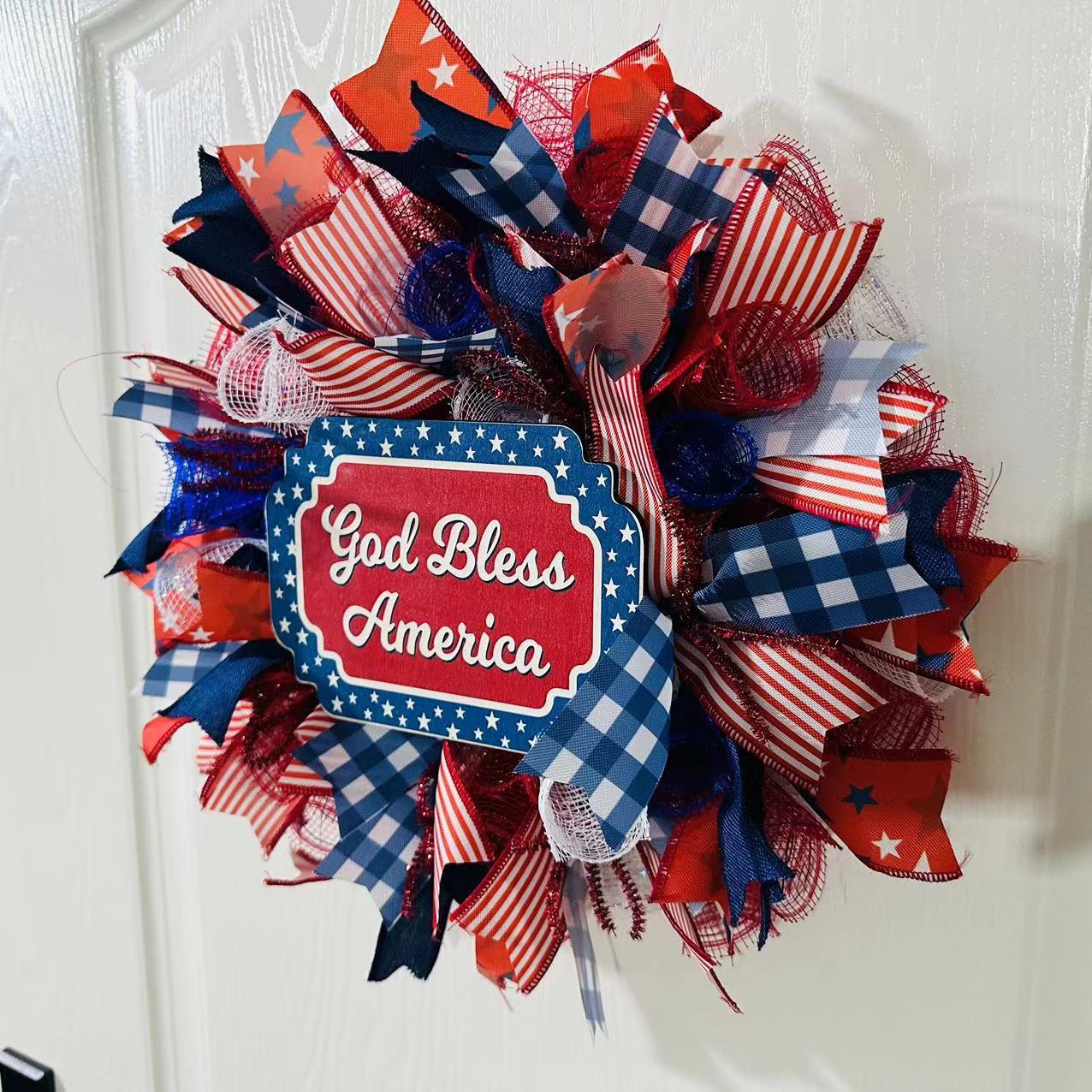 April Independence Day Wreath A Modern Minimalist
