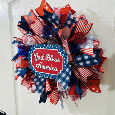 April Independence Day Wreath A Modern Minimalist