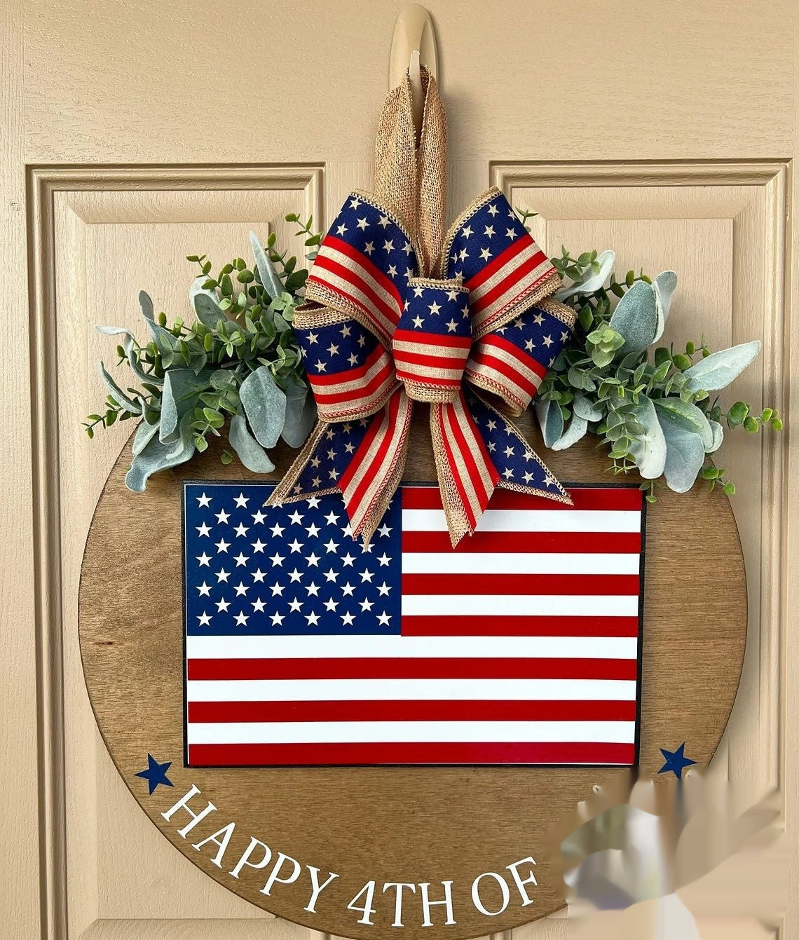 Independence Day Door Hanger Front Door Sign Decorative Tag Hanging Piece Pendant