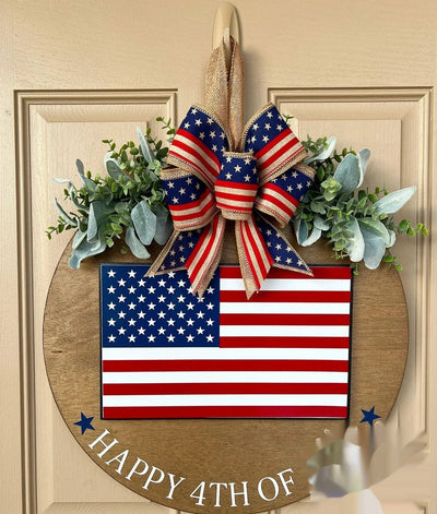 Independence Day Door Hanger Front Door Sign Decorative Tag Hanging Piece Pendant