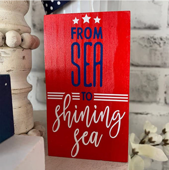 Independence Day Tray Decorative Layered Ornament