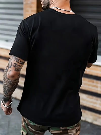 Independence Day Gift - Men's Front Directional Printed Short Sleeve T-shirt - Comfortable And Breathable T-shirt - Summer Casual Fashion Top
