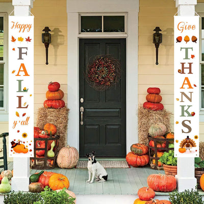 Thanksgiving Curtain Banner Background Decoration