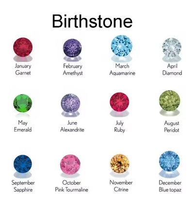 Customized Name Pendant Personalization Birthstone Initials Drop Necklace