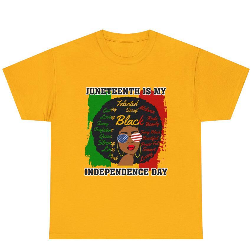 European And American Independence Day Digital Printing Casual Round Neck Short Sleeves