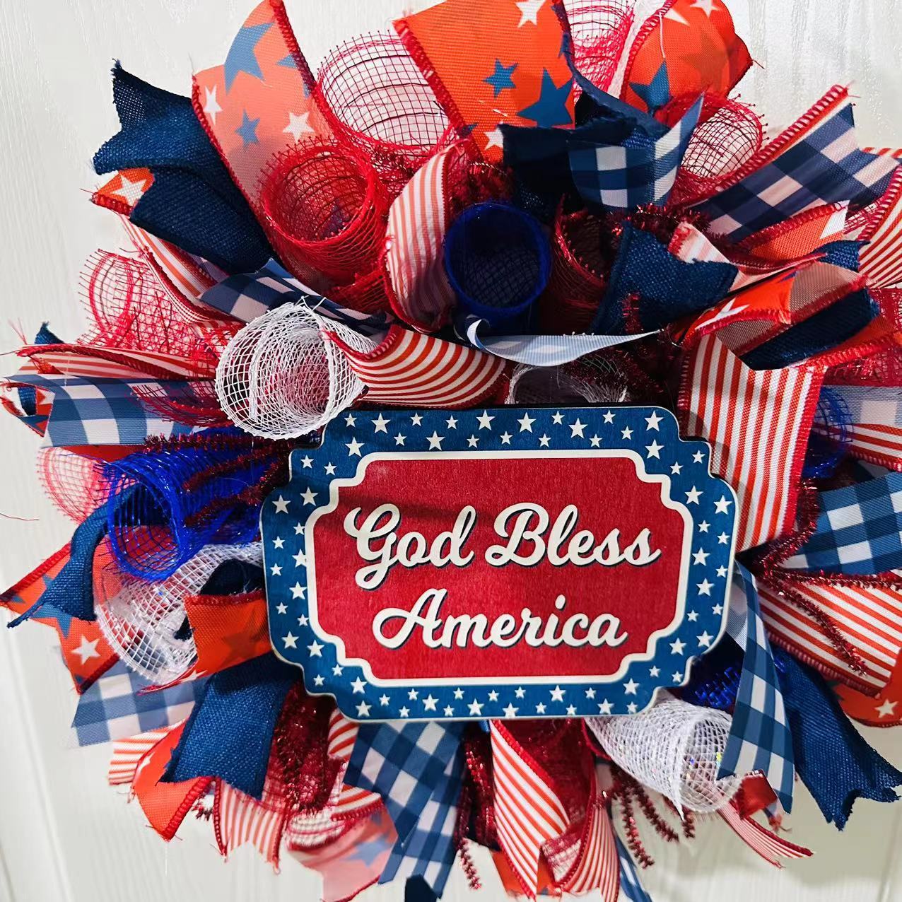 April Independence Day Wreath A Modern Minimalist