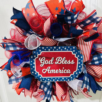 April Independence Day Wreath A Modern Minimalist