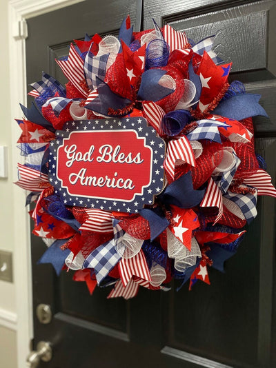 April Independence Day Wreath A Modern Minimalist