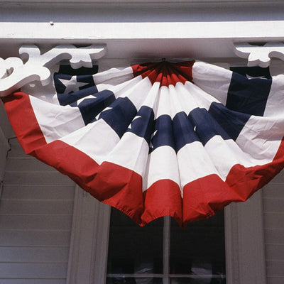 American Independence Day Decorations Pleated Semicircle Flag Outdoor Courtyard Layout Fan
