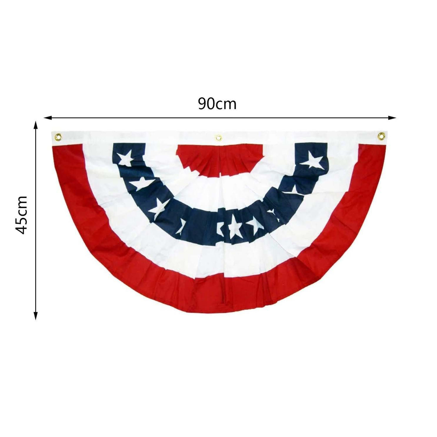 American Independence Day Decorations Pleated Semicircle Flag Outdoor Courtyard Layout Fan